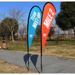Wholesale custom high quality Promotional Custom Printed Logo Beach Flag