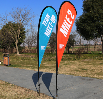 Wholesale custom high quality Promotional Custom Printed Logo Beach Flag