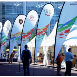 Printed polyester advertising teardrop flag banners custom with high quality and any size