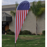 Wholesale custom high quality fashion American Teardrop flag USA Beach Flags
