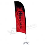 Kundenspezifische Windanzeige-Federflagge für Messe