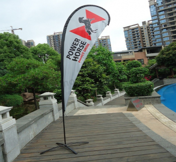 Hot sale custom printing advertising sail beach flag with high quality and any size