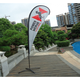 Venda quente impressão personalizada publicidade vela praia bandeira