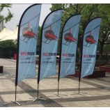 Best selling knitted polyester printed swooper flags for display with high quality