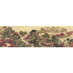 B088 pintura chinesa antiga pintura da tinta da paisagem para a decoração da sala de estar