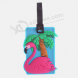 Aangepaste 3d zachte pvc bagagelabel rubber bag tag