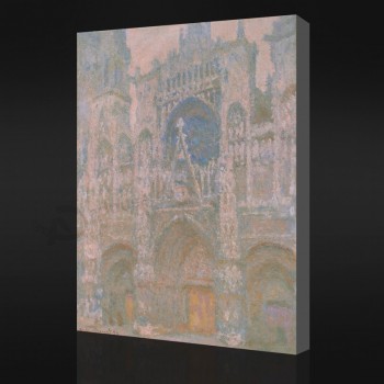 Ninguna-Yxp 054 claude monet-El portal(Clima gris)(1892-1894)Decoración impresionista de la pared del fondo de la pintura al óleo