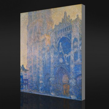 Nee-Yxp 055 claude monet-Het portaal en de tour d'albane(Ochtend effect)(1893-1894)Impressionistische olieverfschilderij kunstwerk afdrukken