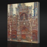Nno-Yxp 058クロードモネ-ポータル、茶色の調和(1892-1894)リビングルームの印象派の油絵の背景の壁の装飾