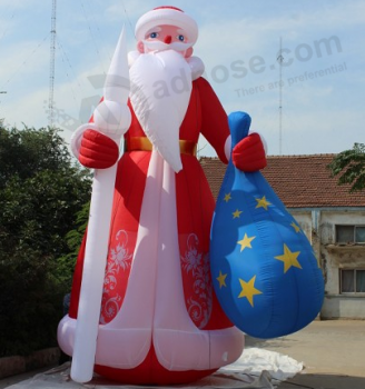 Papai noel inflável do Natal feito sob encomenda da fábrica para decorativo