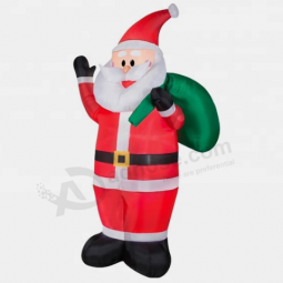 Inflatable xmas father christmas cartoon for promotion with high quality