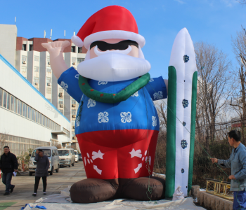 Desenhos animados infláveis ​​gigantes feitos sob encomenda de venda quentes para o Natal