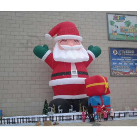 Decorative bespoke inflatable christmas Santa moodle for sale with high quality