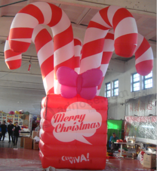 Muletas inflables decorativas de navidad de alta calidad a medida