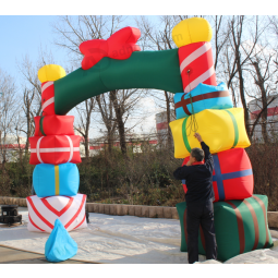 장식품에 대 한 중국 공급 업체 크리스마스 풍선 선물 아치 밑의 통로