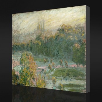 NNO-YXP 071 Claude Monet - The Tuileries. Study (1876) Impressionist Oil Painting Artwork Printing