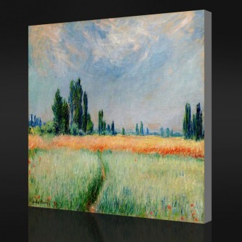Nr-Yxp 075 Claude Monet-Das Weizenfeld(1881)Impressionistisches Ölgemälde für die Hausdekoration