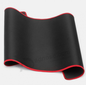 Custom plain black mouse mat plain large mouse pad