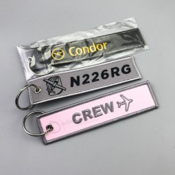 Custom personalized design for you cool style special made embroidered keychain with high quality
