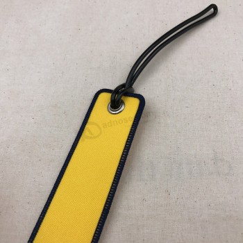 Großhandel Stickerei Schlüsselanhänger, benutzerdefinierte Flug bestickte Schlüsselanhänger