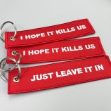 Kundenspezifischer neuester Entwurf für Ihr speziell hergestelltes gewebtes keychain der Marke