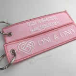 Keychain de broderie personnalisé pas cher en gros avec logo