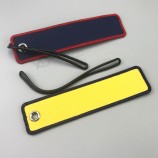 リング付き格安hotsale刺繍ダイカットキーチェーンデザイン