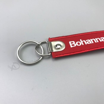 Promotional gifts embroidered keychain key chain luggage tags with your logo