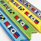 Markenlogo-Gewebe des Qualitätsentwurfs kundenspezifischer gestickter Schlüsselkette