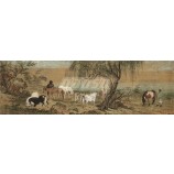 B331 encre peinture cheval design peinture murale décoration art impression
