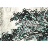 B334 peinture à l'encre de paysage avec montagne pour la décoration murale