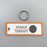 Promotion Designer Schlüsselanhänger Halter billige Stickerei benutzerdefinierte gewebte Schlüsselanhänger