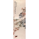 B335花と鳥のインキ絵画ポーチ壁の背景装飾