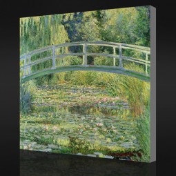NO-YXP 092 Claude Monet - Water-Lily Pond (1899) Impressionist Oil Painting Background Wall Decoration for Home