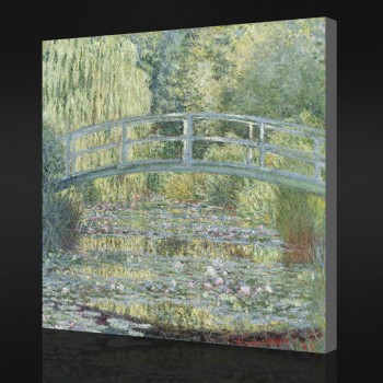 Nein-Yxp 093 Claude Monet-Wasser-Seerosenteich, Symphonie in Grün(1899)Impressionistische Ölgemälde Wanddekoration Malerei