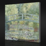 No-Yxp 093 claude monet-Acqua-Laghetto delle ninfee, sinfonia in verde(1899)Pittura impressionista della decorazione della parete della pittura a olio