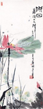 Pintura da pintura da decoração do fundo da parede do patamar do lotus de b344 para a decoração da casa