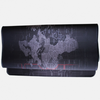 Tapis de souris en caoutchouc clavier carte du monde grand