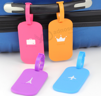 Luggage tag custom standard size pvc suitcase tag