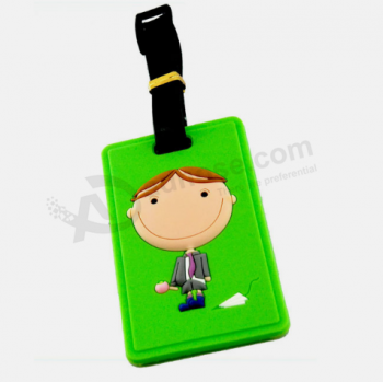 ID name pvc cartoon luggage tag cute 3d bag tags