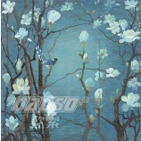 B386 yulan magnolia bloem decoratief schilderen muur achtergrond decoratie inkt schilderij kunst aan de muur afdrukken