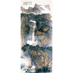 B387 Landschaft dekorative Malerei Wand Hintergrund Dekoration Tinte Malerei Wand Kunstdruck