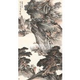 B388風景の装飾画壁の背景装飾インク絵画販売