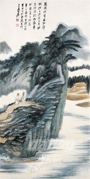 B399 daishan雨の景色の後装飾塗装壁の背景装飾インク塗装壁画