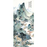 B400 Landschaft Landschaft dekorative Malerei Wand Hintergrund Dekoration Tinte Malerei Wand Kunstdruck