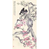 B401梨の花と鳥の装飾画壁の背景装飾インク塗料販売しています