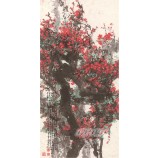 B402 vermelho ameixa varanda pintura decorativa de parede fundo decoração pintura tinta impressão