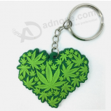 Custom pvc rubber keychain wedding silicone key ring