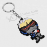Factory custom logo personalized anime games PVC keychain