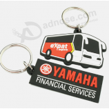 Soft rubber pvc keychain Promotional custom car shaped key tag